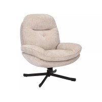 Auduma atpūtas krēsls HARPER bēšs